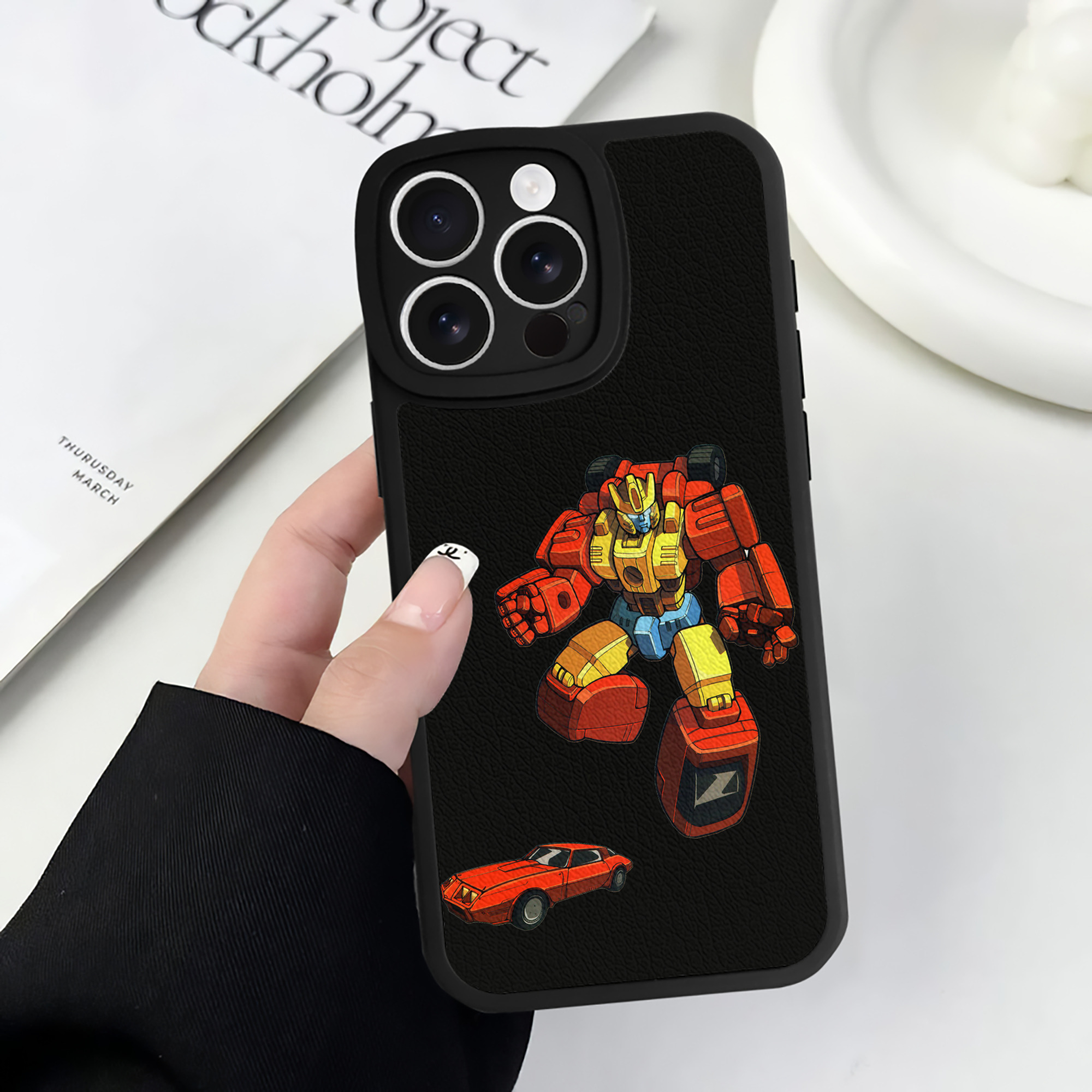 （画像用）  【iPhone 16シリーズ対応】シリコンスマホケース（レザー調） 材質：シリコン